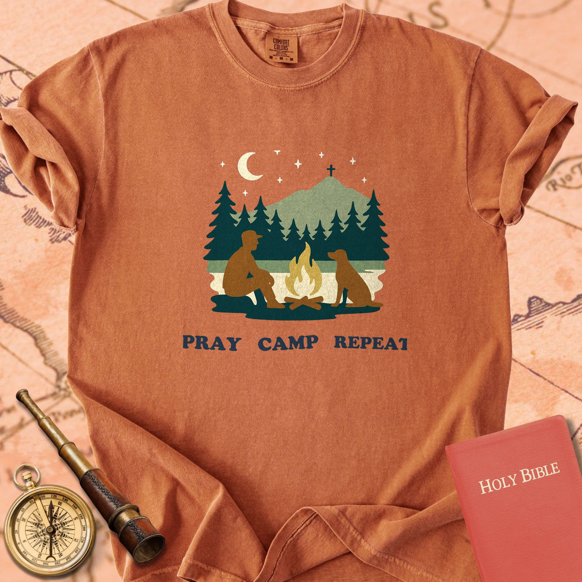 Pray Camp Repeat Premium T-shirt