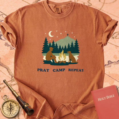 Pray Camp Repeat Premium T-shirt