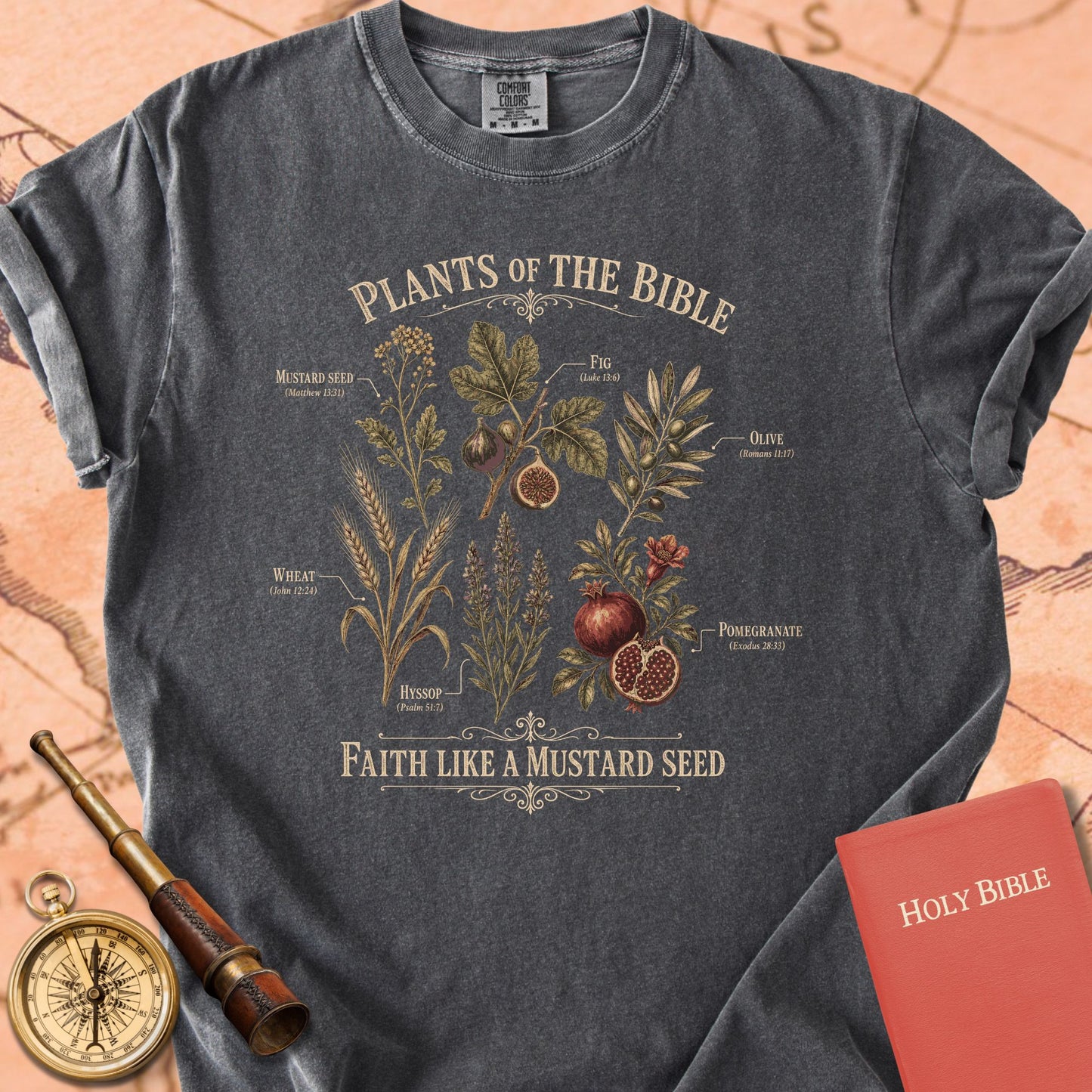 Plants of the Bible Premium T-shirt — Pepper