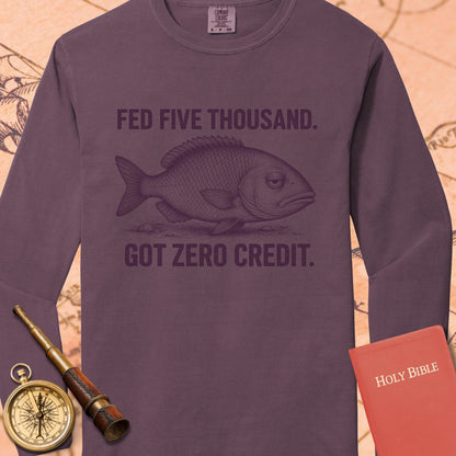 Fed Five Thousand — Berry Comfort Colors long sleeve
