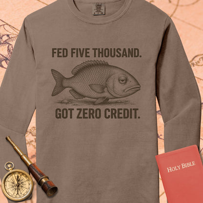 Fed Five Thousand — Espresso Comfort Colors long sleeve