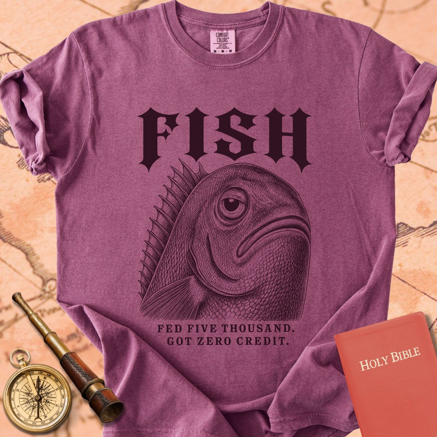 Fish. Fed Five Thousand. Premium T-shirt