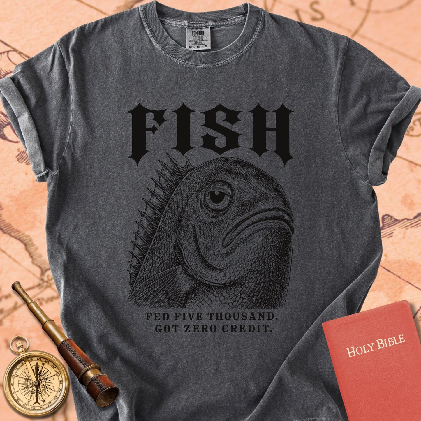 Fish. Fed Five Thousand. Premium T-shirt