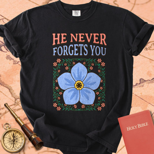 Forget-Me-Not - He Never Forgets You Premium T-shirt