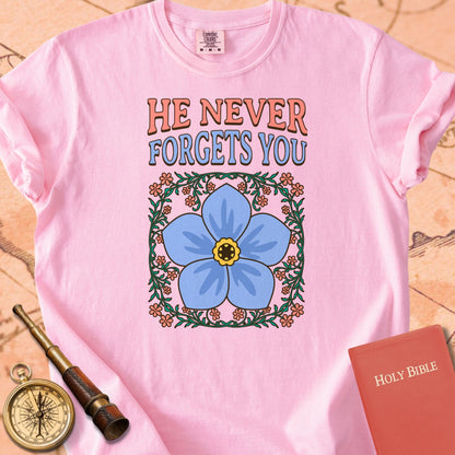 Forget-Me-Not - He Never Forgets You Premium T-shirt