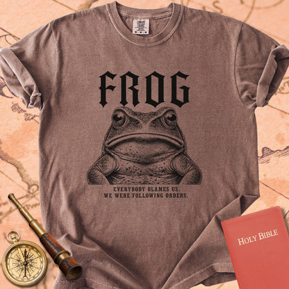 Frog. Following Orders. Premium T-shirt