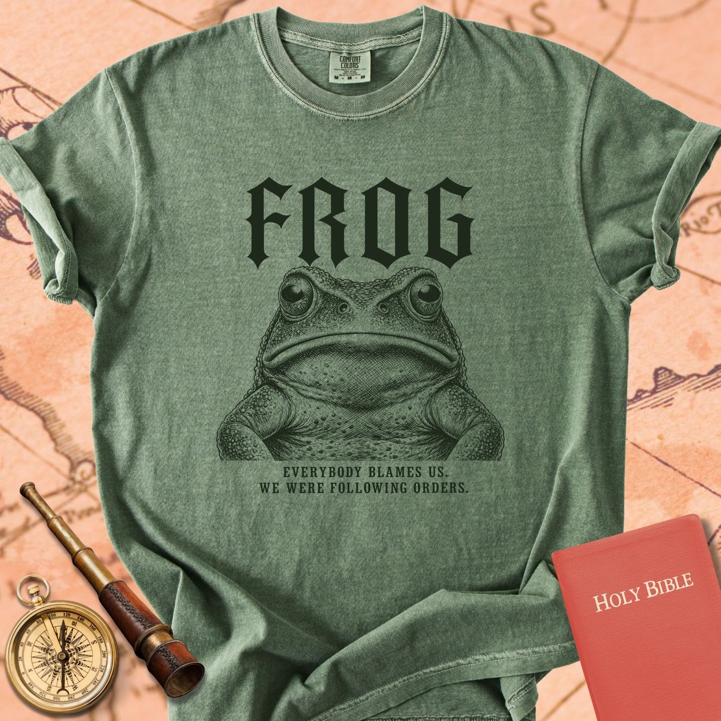 Frog. Following Orders. Premium T-shirt