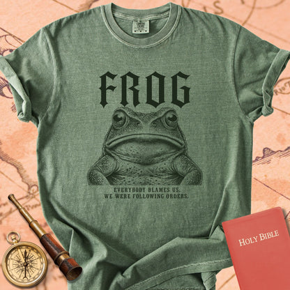 Frog. Following Orders. Premium T-shirt