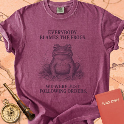 Everybody Blames the Frogs (We Were Just Following Orders) Premium T-shirt