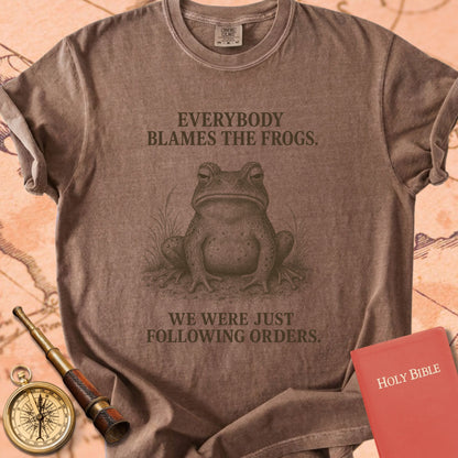 Everybody Blames the Frogs (We Were Just Following Orders) Premium T-shirt