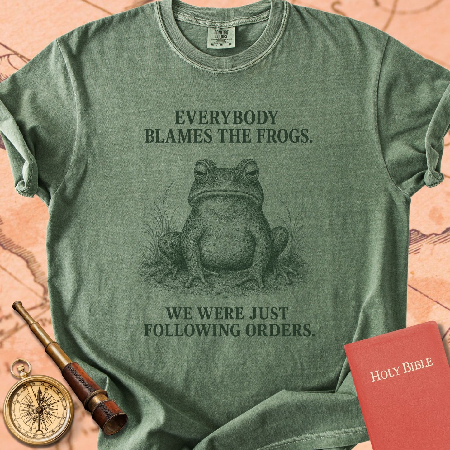 Everybody Blames the Frogs (We Were Just Following Orders) Premium T-shirt