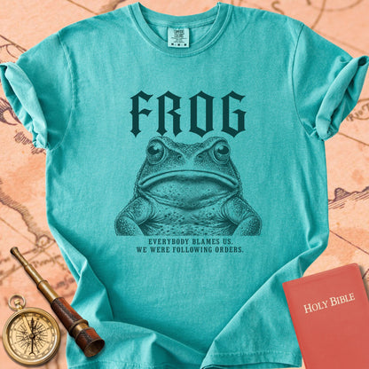Frog. Following Orders. Premium T-shirt