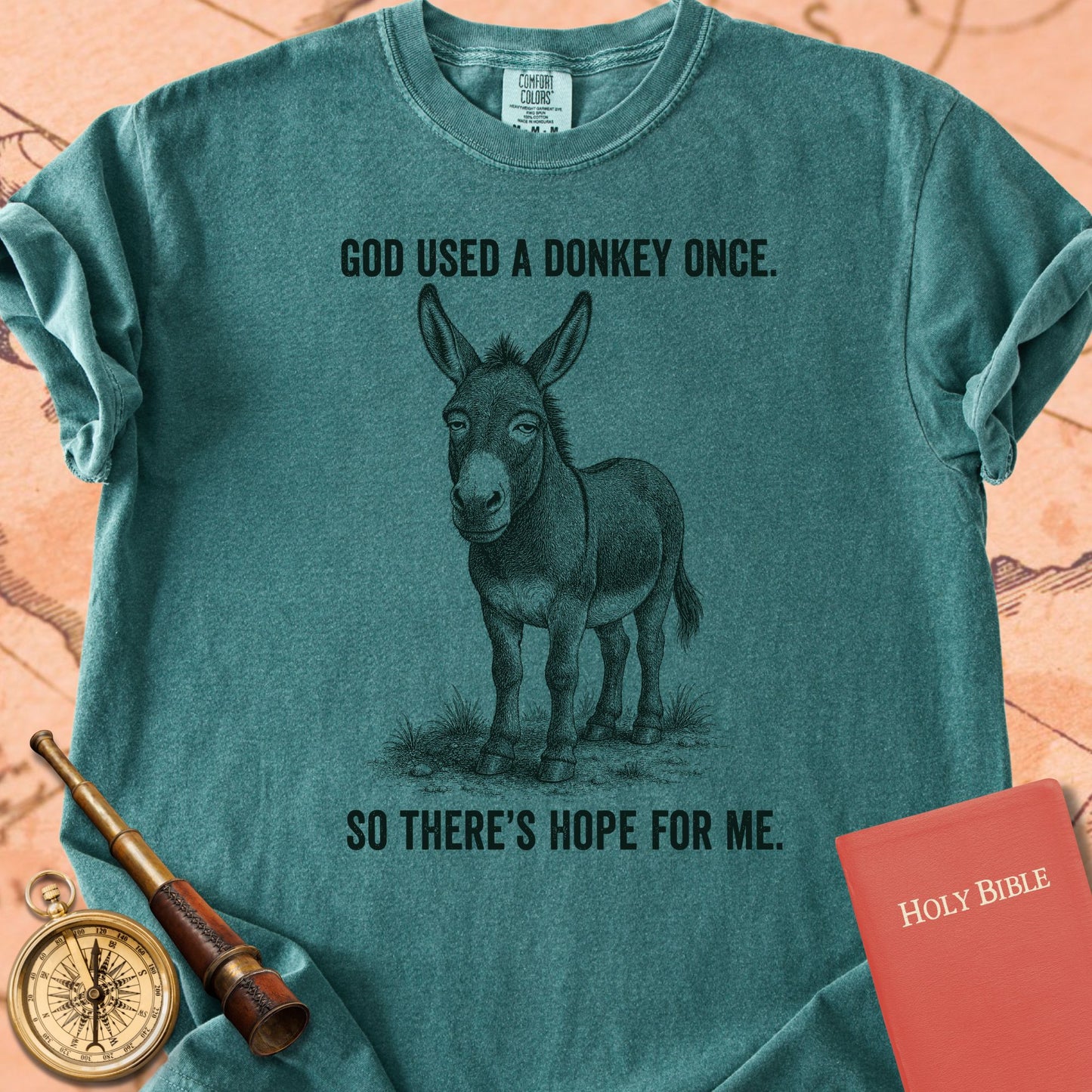 God Used a Donkey Once, So There's Hope for Me Premium T-shirt
