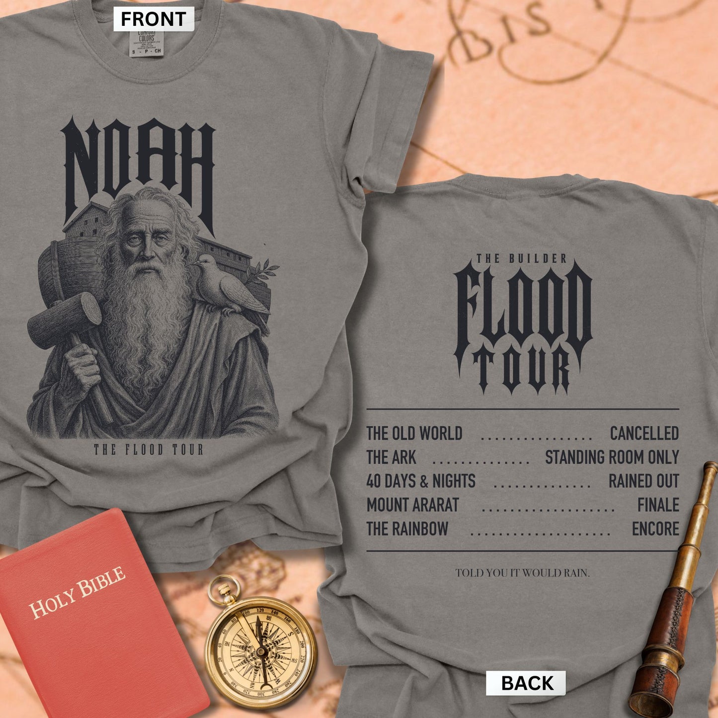 Noah. The Flood Tour. Premium T-shirt