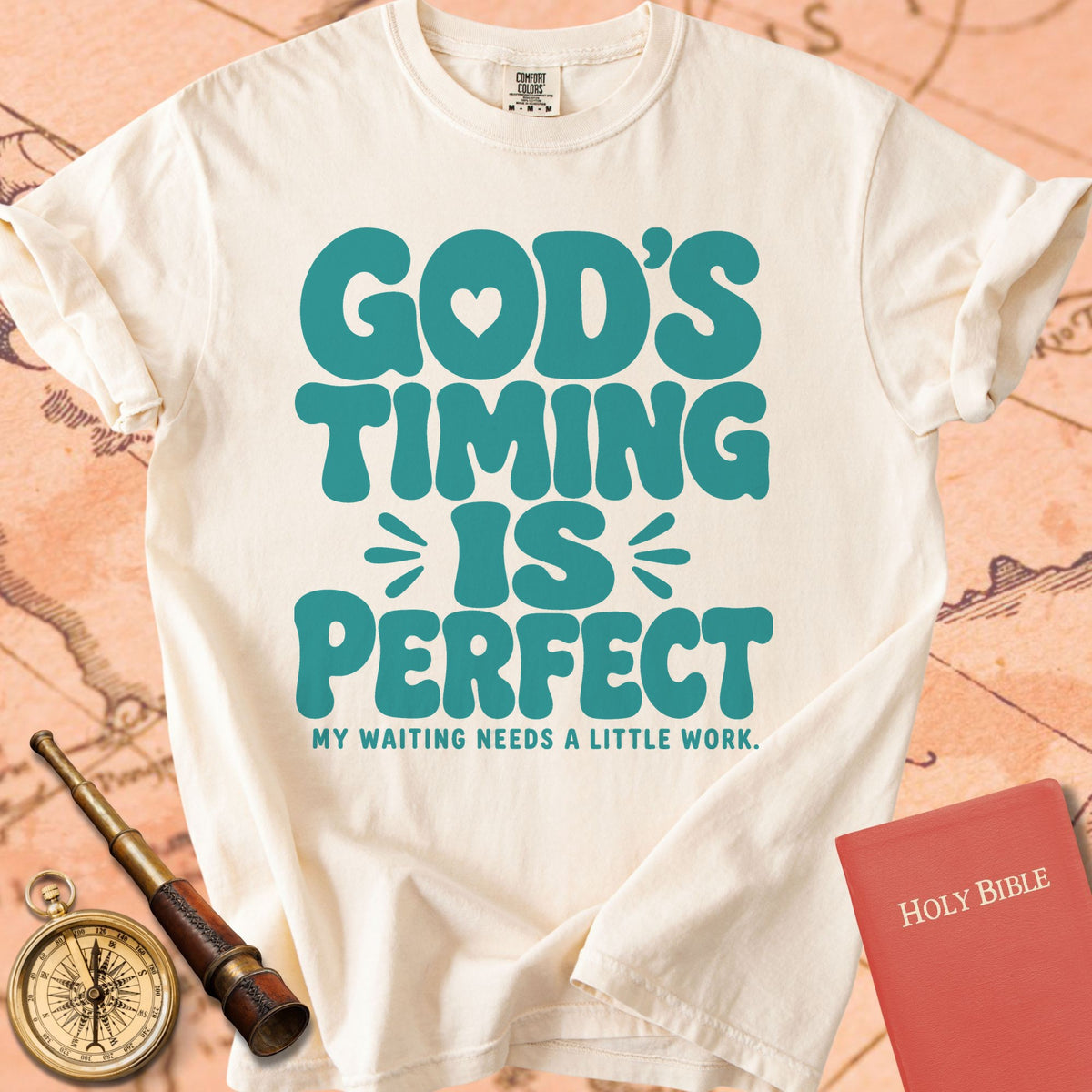 God's Timing Is Perfect (My Waiting Needs Work) Premium T-shirt