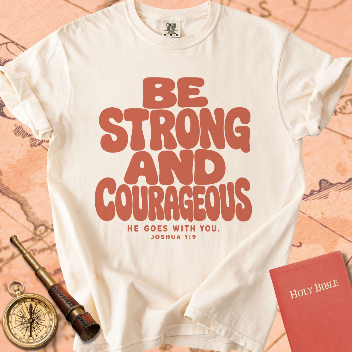 Be Strong & Courageous Premium T-shirt