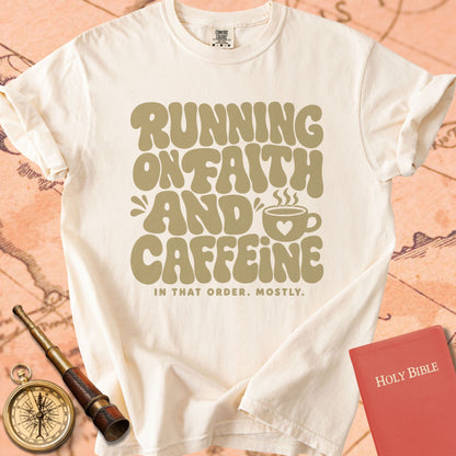 Running on Faith & Caffeine Premium T-shirt