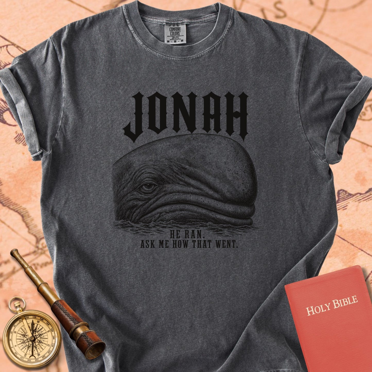 Whale. Ask Me How That Went. Premium T-shirt