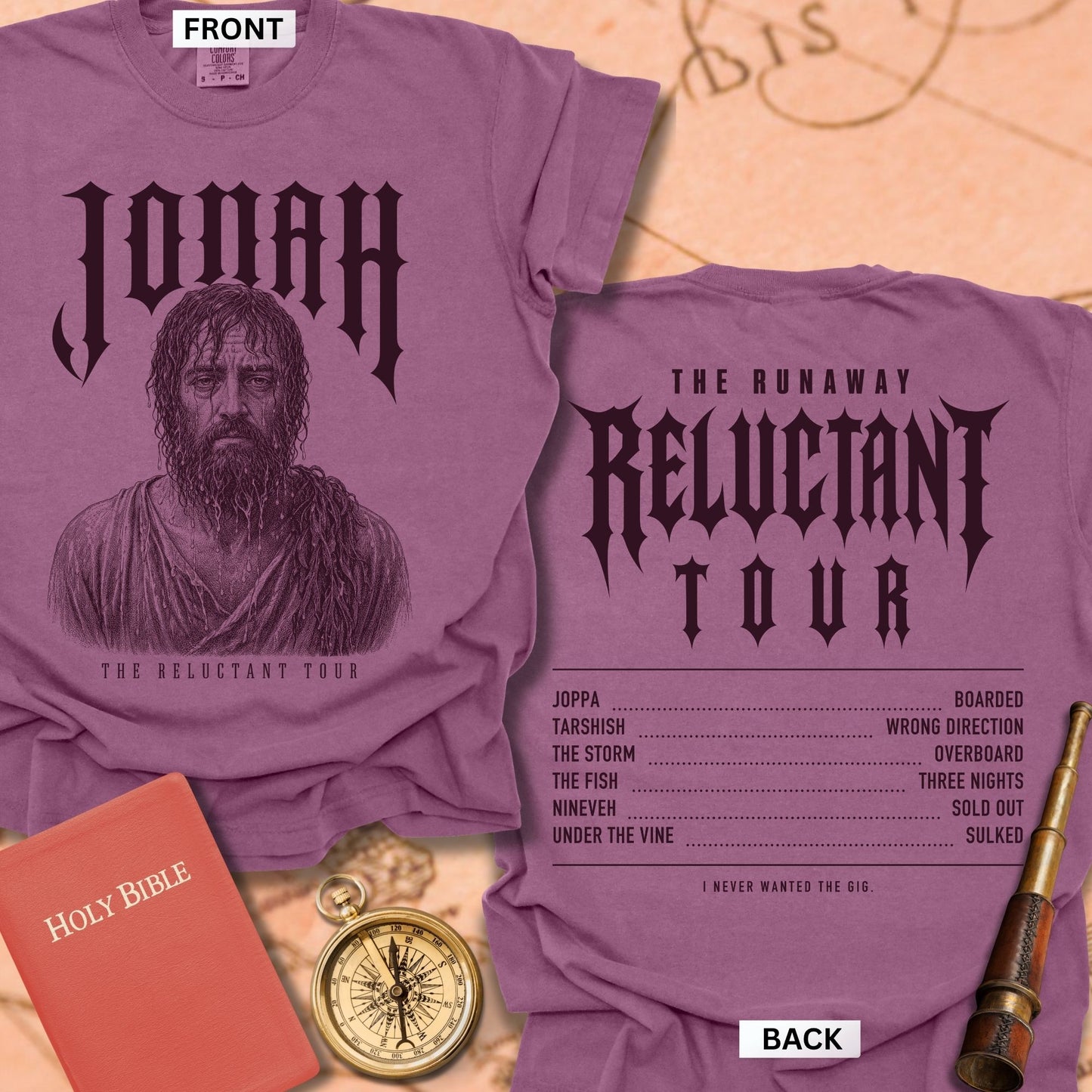 Jonah. The Reluctant Tour. Premium T-shirt