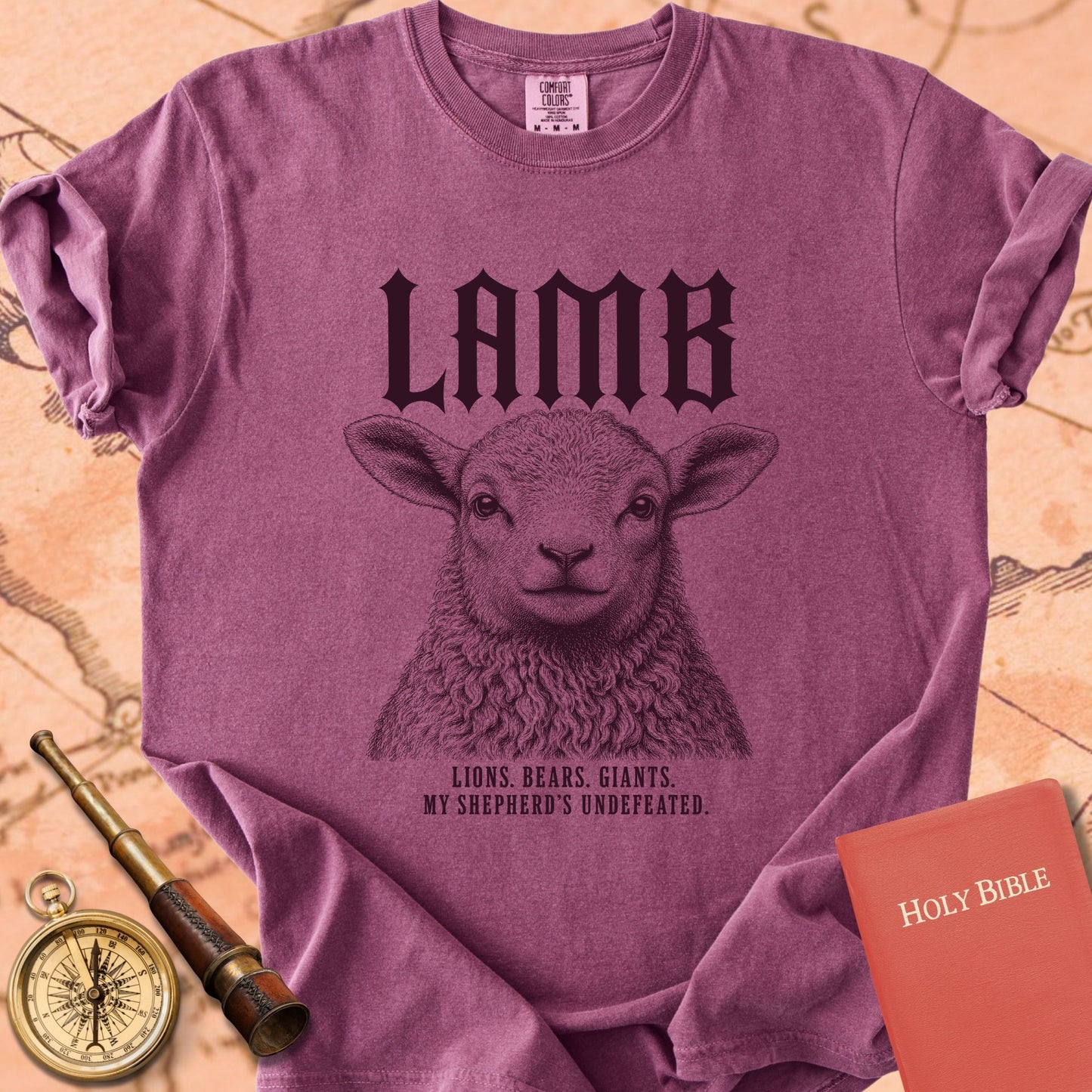 Lamb. My Shepherd’s Undefeated. Premium T-shirt