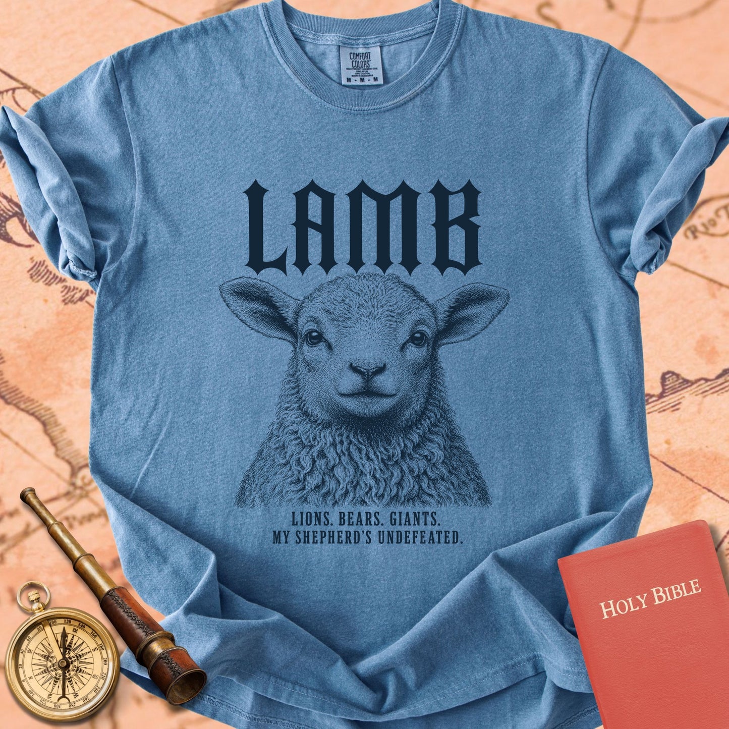 Lamb. My Shepherd’s Undefeated. Premium T-shirt