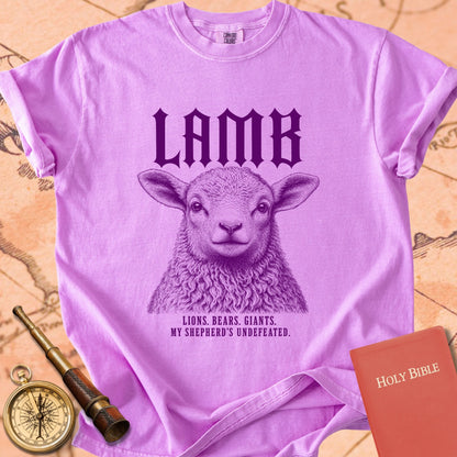 Lamb. My Shepherd’s Undefeated. Premium T-shirt