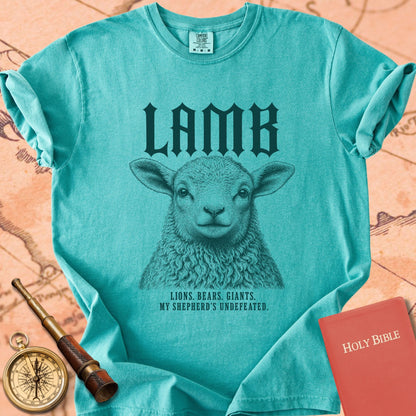 Lamb. My Shepherd’s Undefeated. Premium T-shirt