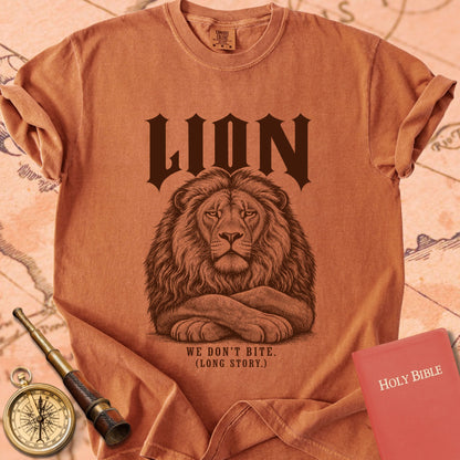 Lion. We Don’t Bite. Premium T-shirt