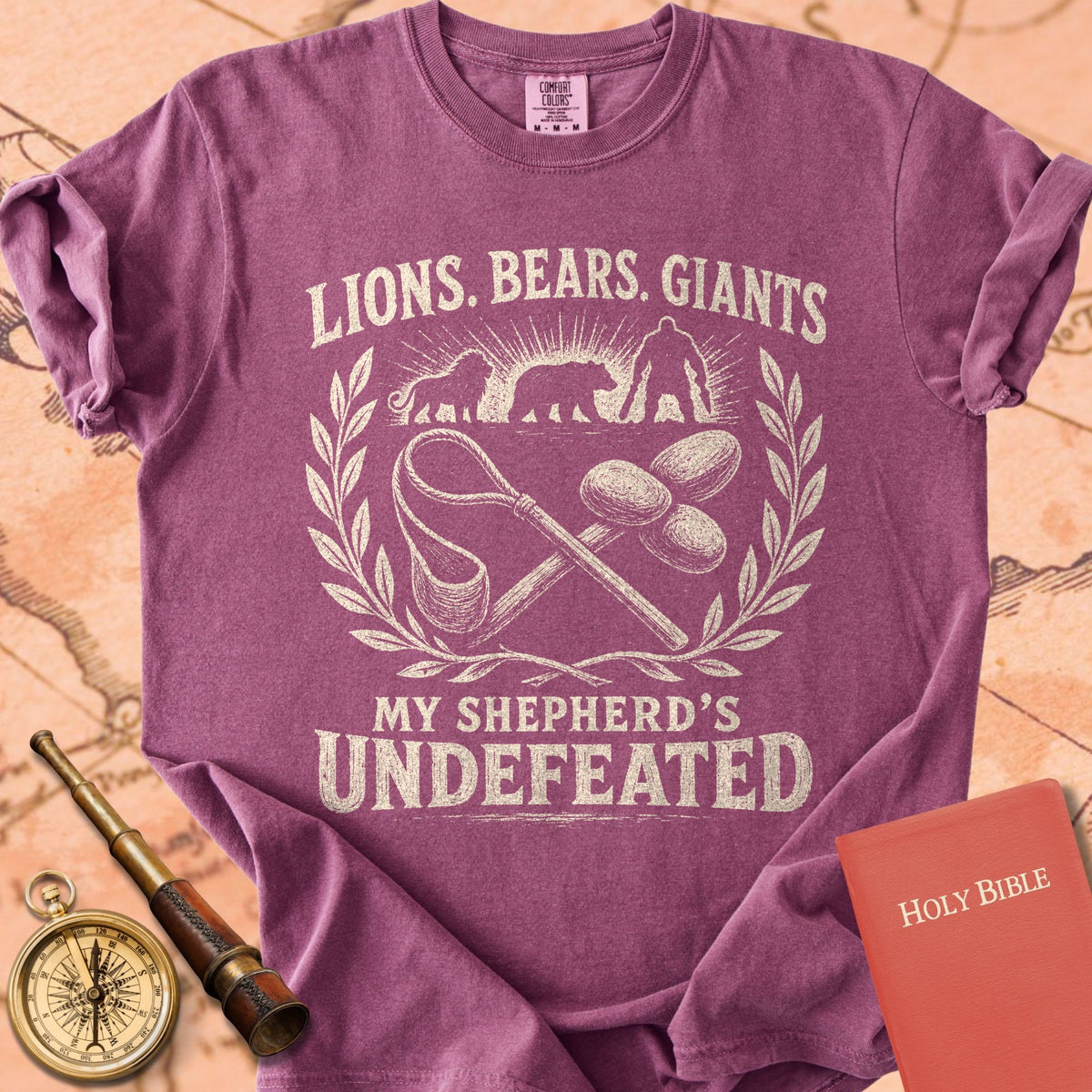 Lions. Bears. Giants. My Shepherd’s Undefeated. Premium T-shirt