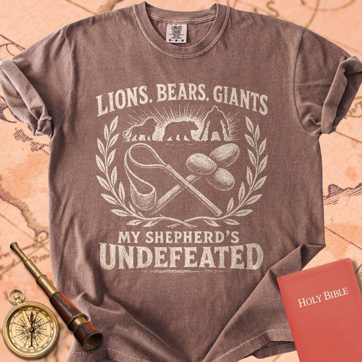 Lions. Bears. Giants. My Shepherd’s Undefeated. Premium T-shirt