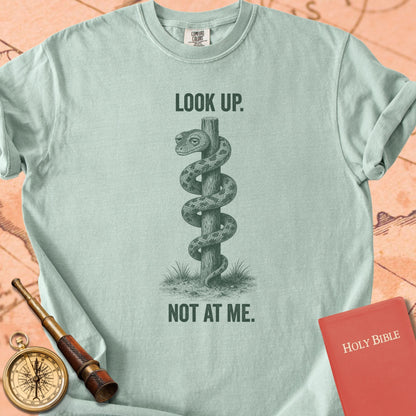 Look Up, Not at Me Premium T-shirt