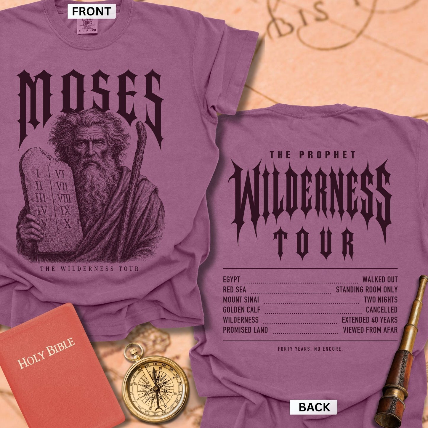 Moses. The Wilderness Tour. Premium T-shirt