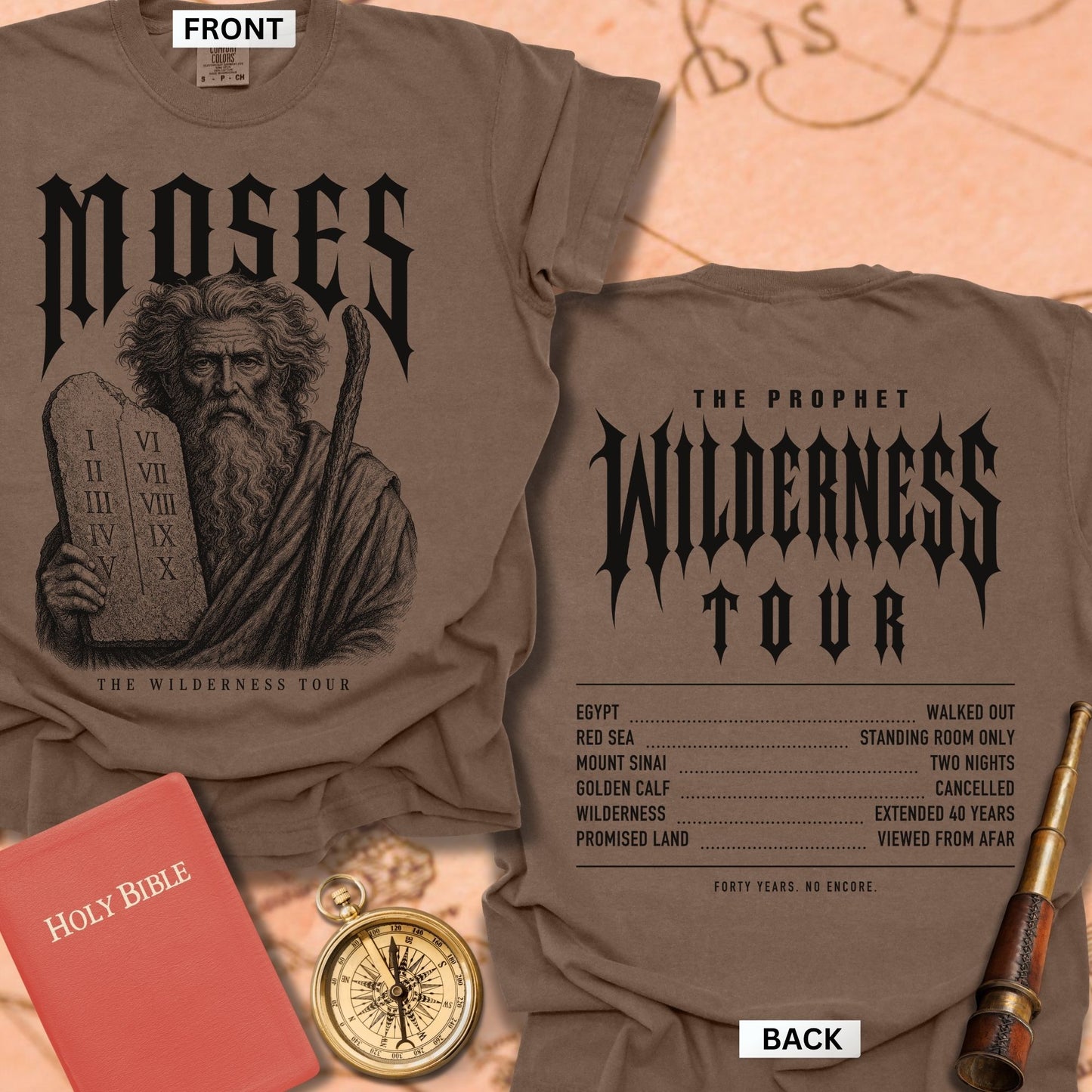 Moses. The Wilderness Tour. Premium T-shirt