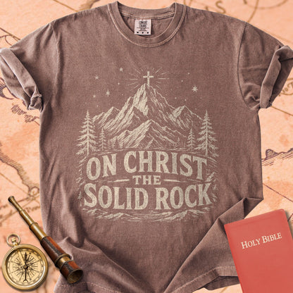 On Christ the Solid Rock I Stand Premium T-shirt