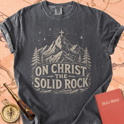 On Christ the Solid Rock I Stand Premium T-shirt