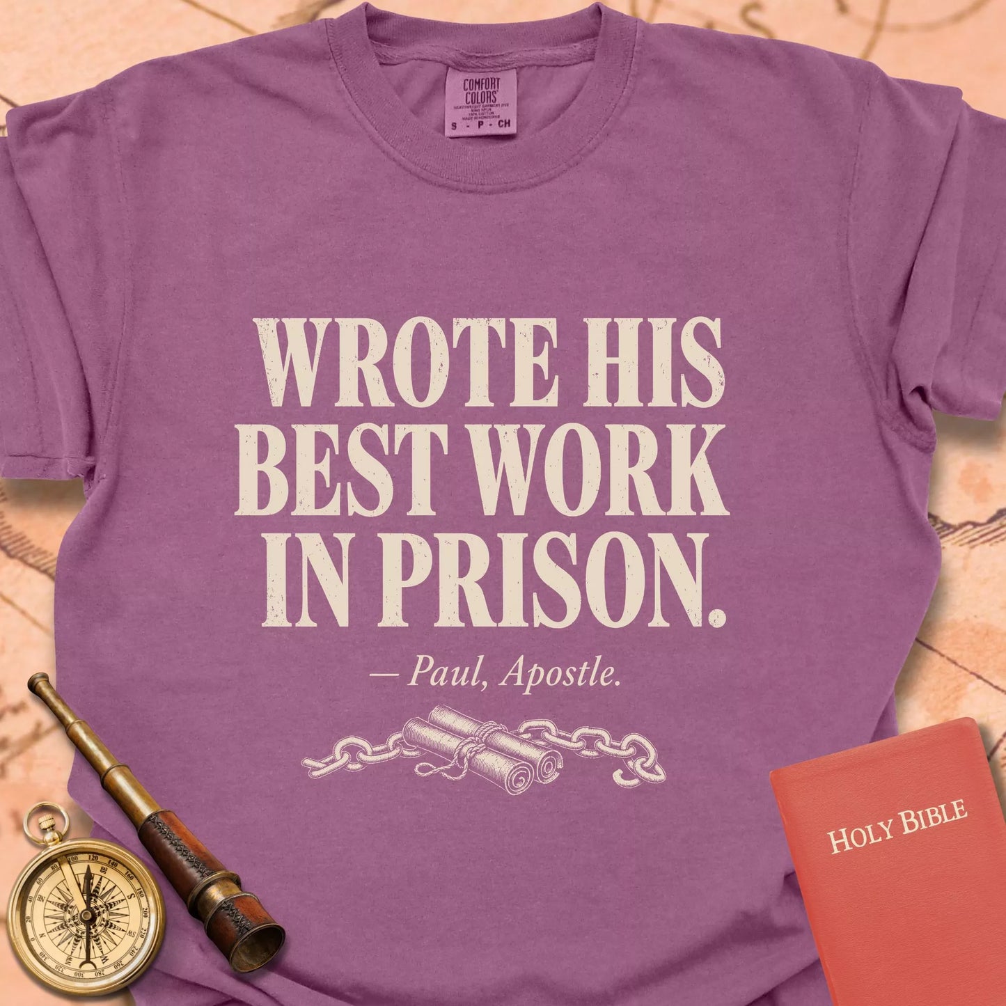 Wrote His Best Work in Prison CC  T-shirt