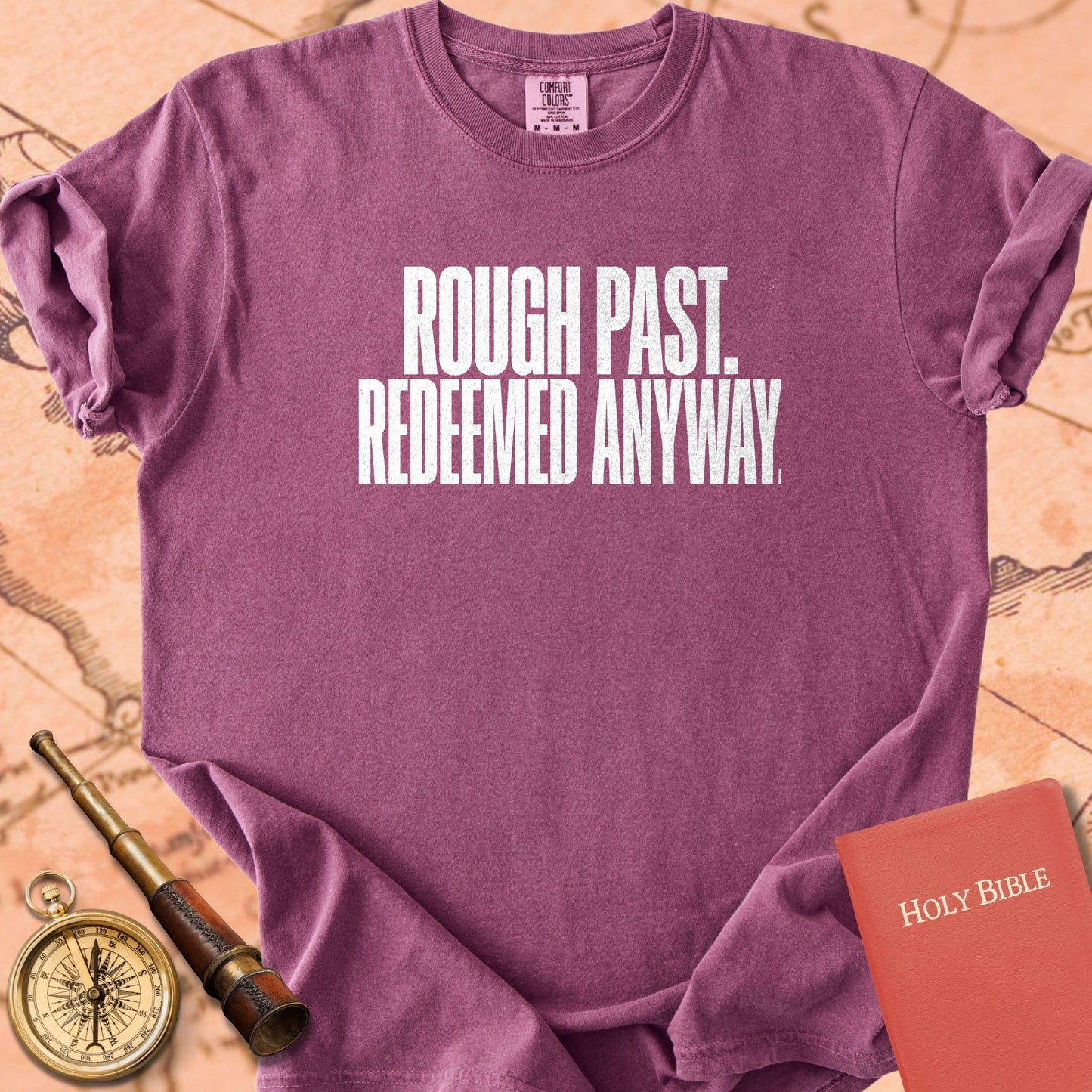Rough Past. Redeemed Anyway. Premium T-shirt
