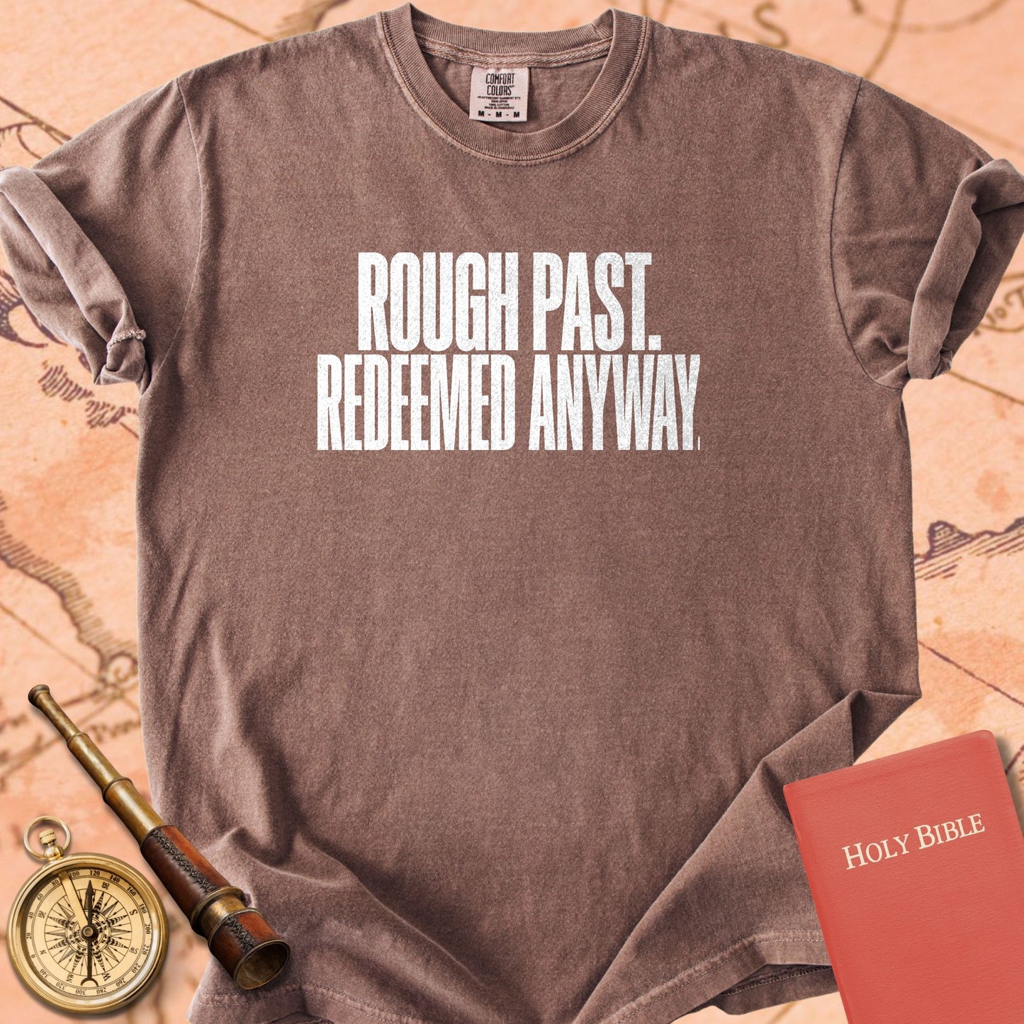 Rough Past. Redeemed Anyway. Premium T-shirt