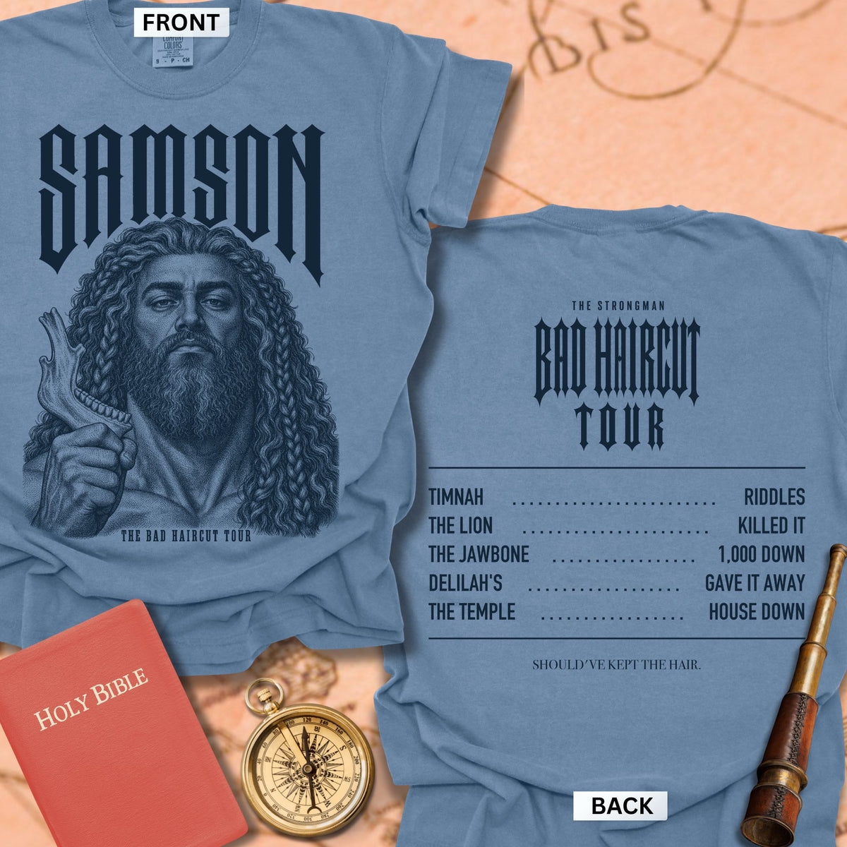 Samson. The Bad Haircut Tour. Premium T-shirt