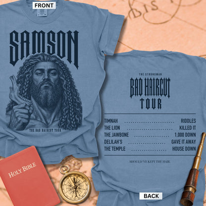 Samson. The Bad Haircut Tour. Premium T-shirt
