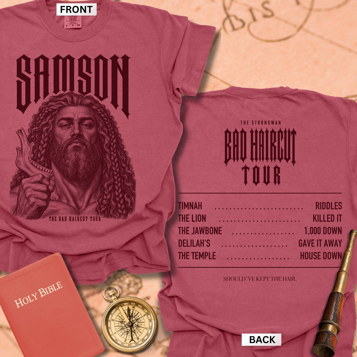 Samson. The Bad Haircut Tour. Premium T-shirt