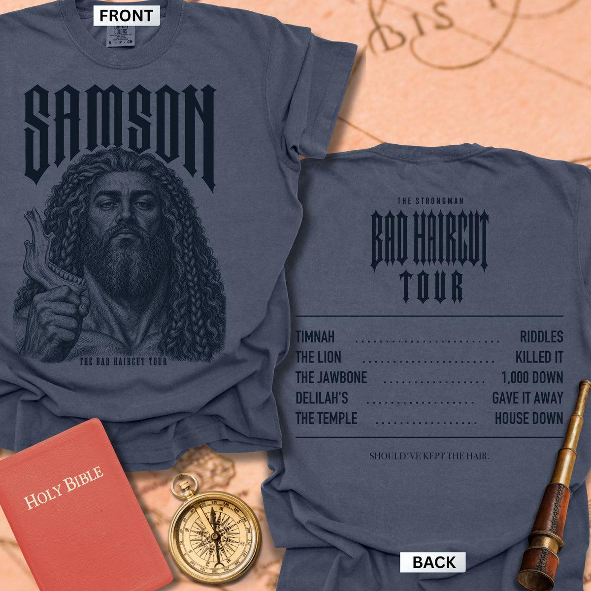 Samson. The Bad Haircut Tour. Premium T-shirt