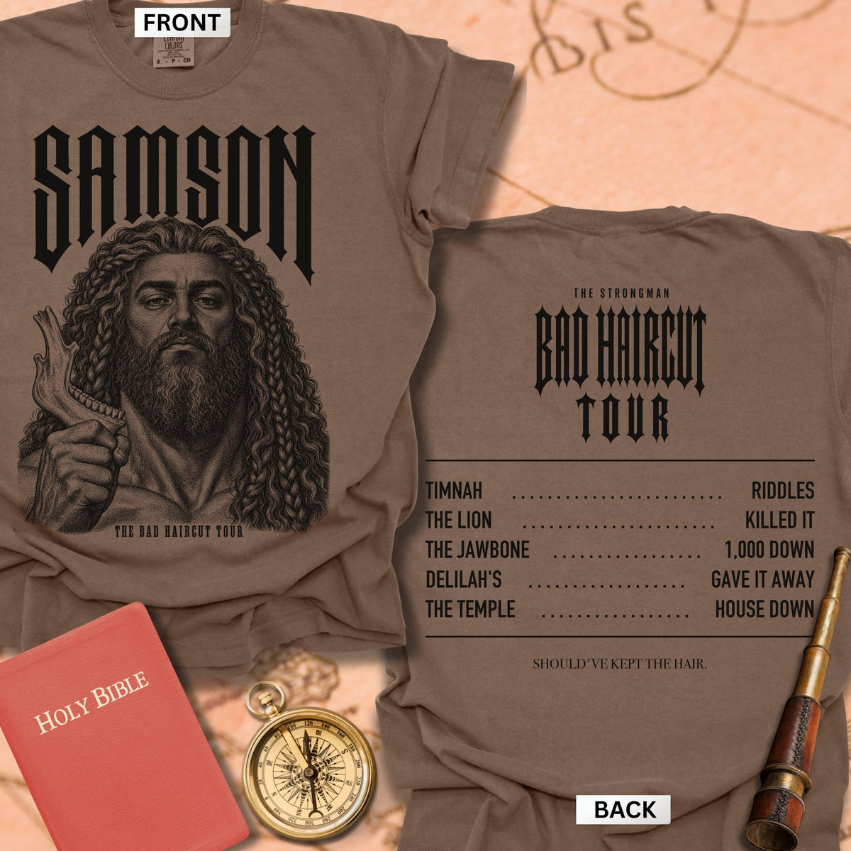 Samson. The Bad Haircut Tour. Premium T-shirt