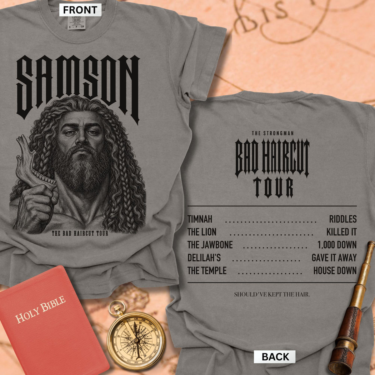 Samson. The Bad Haircut Tour. Premium T-shirt