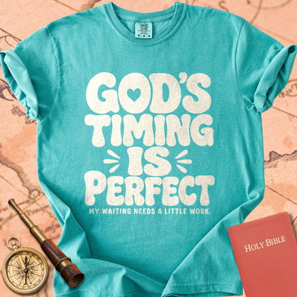 God's Timing Is Perfect (My Waiting Needs Work) Premium T-shirt