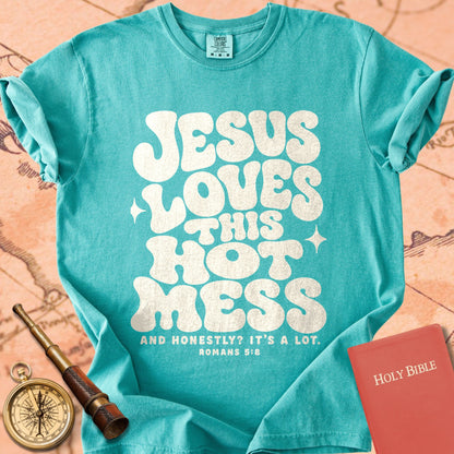 Jesus Loves This Hot Mess Premium T-shirt