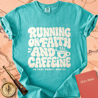 Running on Faith & Caffeine Premium T-shirt