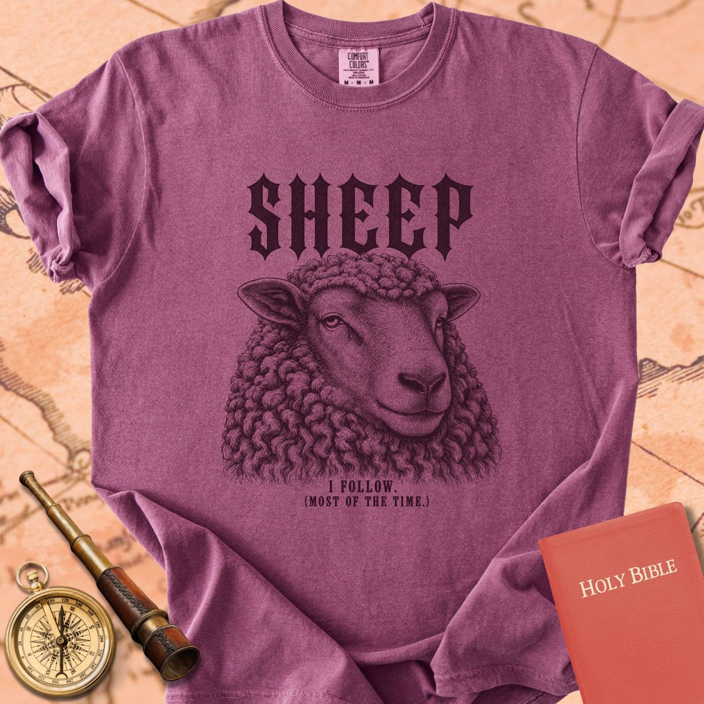 Sheep. I Follow. Most of the Time. Premium T-shirt