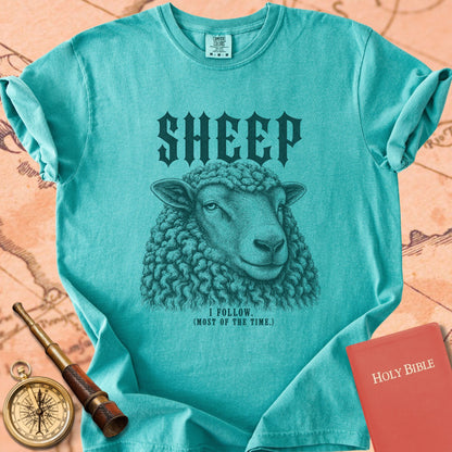 Sheep. I Follow. Most of the Time. Premium T-shirt