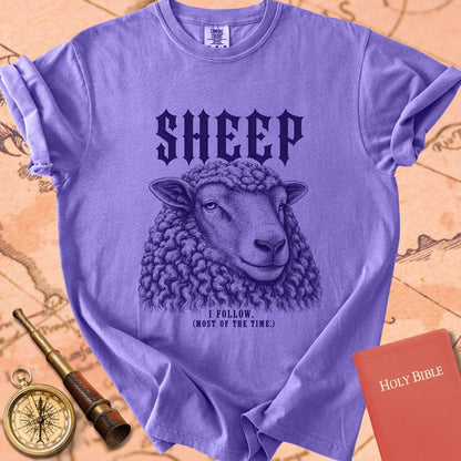 Sheep. I Follow. Most of the Time. Premium T-shirt